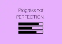 Progress not PERFECTION.